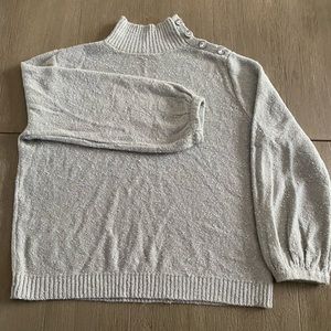 NY & Co Silver Sparkle Sweater XL